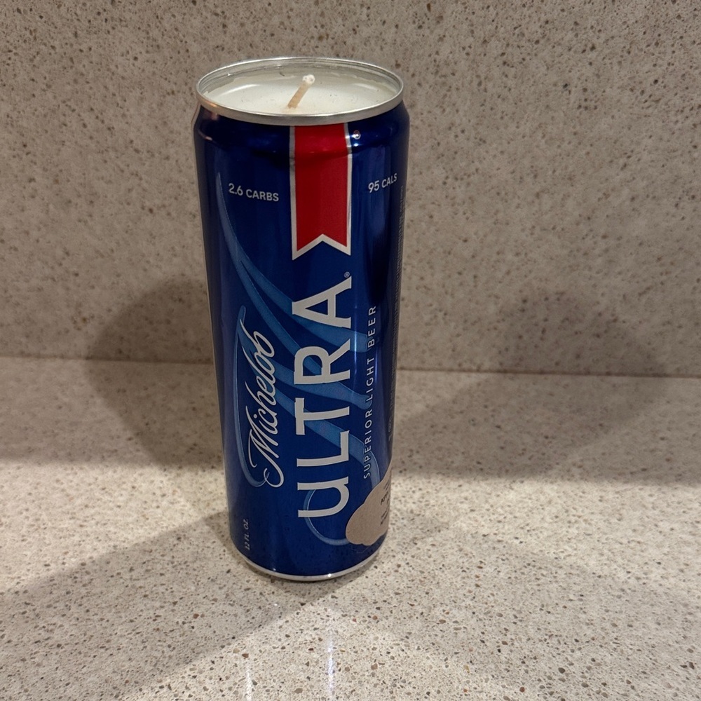 Ivory Anchors Apples & Maple Bourbon Candle in Michelob Ultra Can